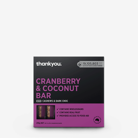 Cranberry & Coconut Muesli Bars | 6 x 35g | 210g