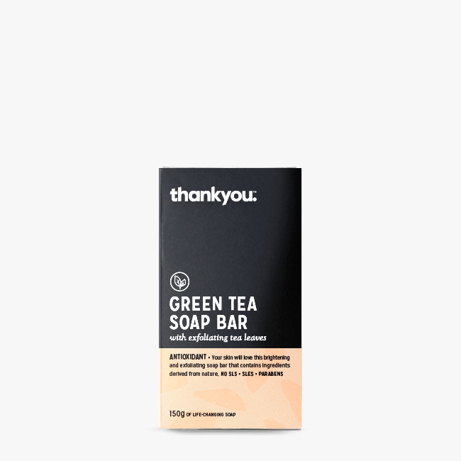 Green Tea Soap Bar with Exfoliating Tea Leaves | 150g